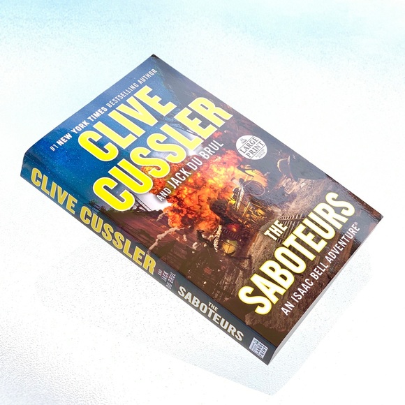 Clive Cussler “The Saboteurs” Large Print Softcover Book - Picture 3 of 5